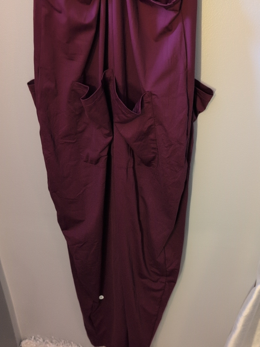 HALARA Deep Wine Sleeveless Jumpsuit with Pockets - Picture 5 of 6
